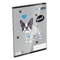 LIZZY CARD Füzet LIZZY CARD A/5 32 lapos kockás 27-32 We Love Dogs Woof