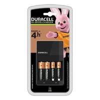 DURACELL Akkumulátor töltő DURACELL CEF14 AA ceruza 1300mAh és AAA mikro 750mAh + 2db AA és 2db AAA elem