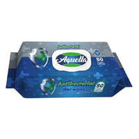 - Fertőtlenítő törlőkendő AQUELLA antibakteriális 80 db-os