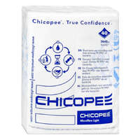 CHICOPEE Törlőkendő CHICOPEE Microfibre Light mikroszálas gyorskendő nem mosható 34 x 40 cm kék mintával 40 db/csomag