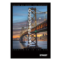 STREET Füzet STREET Bridges A/5 50 lapos vonalas