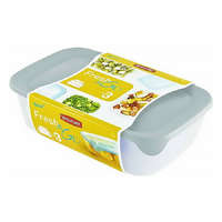 CURVER Ételtartó doboz szett CURVER Fresh&Go tégla műanyag 3 db-os 2L+1L+0,5L szürke