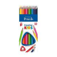 ICO Színes ceruza ICO Creative Kids háromszögletű 12 db/készlet