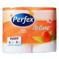 PERFEX Toalettpapír PERFEX Deluxe 3 rétegű 4 tekercses barack