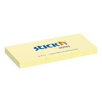 STICK N Öntapadó jegyzettömb STICK`N 38x51mm pasztell sárga 3x100 lap