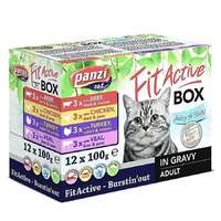 PANZI Állateledel alutasakos PANZI FitActive FitaBox macskáknak 12*100 g