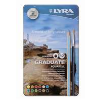 LYRA Színes ceruza LYRA Graduate Aquarell hatszögletű fémdoboz 12 db/készlet