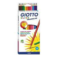 GIOTTO Színes ceruza GIOTTO Elios Wood Free háromszögletű 12 db/készlet