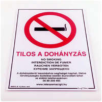 GUNGL DEKOR Piktogram Tilos a dohányzás! többnyelvű fehér új