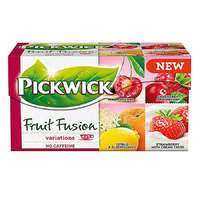 PICKWICK Gyümölcstea PICKWICK Fruit Fusion piros variációk cseresznye-áfonya-eper-citrus-bodza-krémes eper 20 filter/doboz