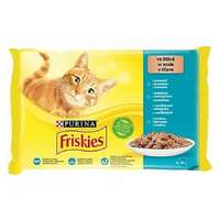 PURINA Állateledel alutasakos PURINA Friskies macskáknak lazac-tonhal-tőkehal-szardínia 4x85g