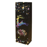 CREATIVE Italtasak CREATIVE 12,8x36x8,2 cm karácsonyi fekete mintás aranyozott glitteres zsinórfüles