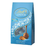 LINDT Csokoládé LINDT Lindor Salted Caramel sós karamellás tejcsokoládé golyók dísztasakban 137g