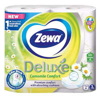 ZEWA Toalettpapír ZEWA Deluxe 3 rétegű 4 tekercses Camomile Comfort