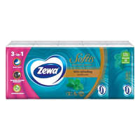 ZEWA Papírzsebkendő ZEWA Softis Menthol Breeze 4 rétegű 10x9 darabos