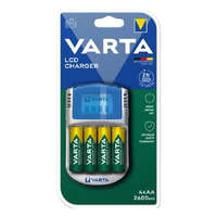 VARTA Akkumulátor töltő VARTA LCD-s + AA 4x2600 mAh + 12 V USB