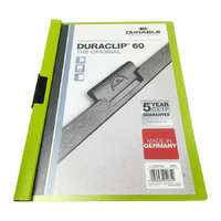DURABLE Klipmappa Durable Duraclip A/4 60 lapig zöld
