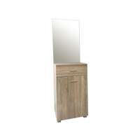 Unic spot Demi előszoba szekrény tükörrel fehér tölgy