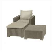 Unic spot MOOREA műrattan szett cappuccino