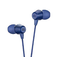Vezetékes fülhallgató Jack 3,5 mm mikrofonnal JBL T50HI 360 kék