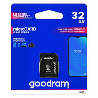 GOODRAM memory card microSD 32GB 100MB/s class 10 UHS I with adapter SD