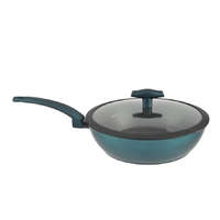 RCK Sea Line tapadásmentes alumínium Wok üvegfedővel 28cm indukciós 15811