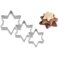 Westmark Westmark Sütemény kiszúró szett 3 méretű csillag forma