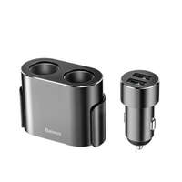 Baseus Baseus CRDYQ-01 autós USB-A / Szivargyújtó töltő - Fekete (5V / 3.1A)