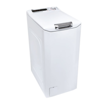 Hoover Hoover H3TSM47TAMCE-S felültöltős mosógép 7kg 1400 ford, inverter motor, digit kijelző, Kg detektor