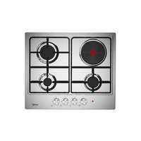 Midea Midea MG60A021MX-HR beépíthető kombinált üvegkerámia főzőlap 3+1 gázégővel