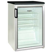 Whirlpool Whirlpool ADN 140 W üvegajtós hűtőszekrény, aluminium, 85cm magas, 123L