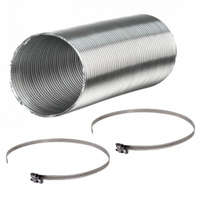 Légkivezető 120mm flexibilis alu cső max. 3m 2db csőbilincs