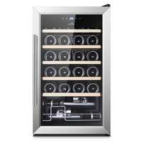 ETA Eta 953290010G kompresszoros borhűtő állítható hőmérséklettel, 24 palackos kapacitással, 74 x 43 x 49 cm,fekete színű rozsdamentes acél kerettel