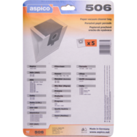 Aspico Aspico 506 5 db papír porzsák Menalux 1803, Zanussi ZAN3300 ZAN3310 kompatibilis