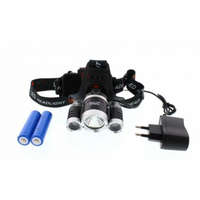 Well Well LED-es fejlámpa 1 T6 + 2 XPE TORCH-TREK-WL