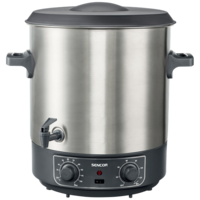 Sencor Sencor SPP 2200SS befőző edény nemesacél burkolat 27 liter 30 °C és 100 °C termosztát 1800W