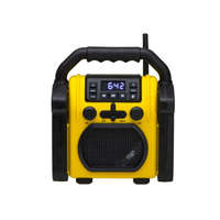 Adler Adler AD1911 építőipari por és vízálló rádió, robosztus ház hordfogantyúval, Bluetooth