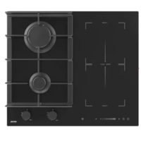 MPM MPM MPM-60-IMG-22 beépíthető indukciós és gáz főzőlap, fekete üveg, 3500W