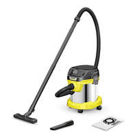 Kärcher Karcher KWD 2 S V-15/4/18 1.628-425.0 száraz és nedves porszívó, 1000W, sárga/fekete/inox szín