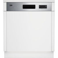 BEKO Beko BDSN153E3X beépíthető kezelőpaneles mosogatógép, 13 teríték, 59.8x57x81.8 cm, ujjlenyomatmentes inox szín