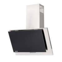 Q2 MPM MPM-60-OM-36 beépíthető falra szerelhető döntött kürtös konyhai elszívó,