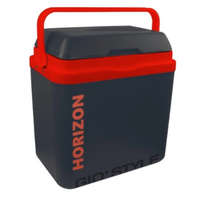 GioStyle GioStyle 1201004 elektromos hűtőtáska, 26 literes, piros, 230V AC hálózati vagy 12V DC járműves tápkábellel, Horizon