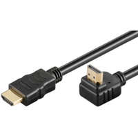 Goobay HDMI kábel aranyozott, A, 1,5m, 90° 4K