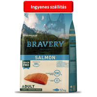 Bravery 2db esetén : Bravery Salmon Adult Large/Medium Breeds 12 kg Hypoallergén