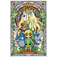 Pyramid The Legend of Zelda (STAINED GLASS) maxi poszter