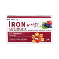 Dr. Theiss Iron Energy rágótabletta (Alma-Szőlő) 30 db