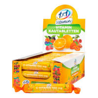 InnoPharm Gyógyszergyártó 1x1 Vitamin C-vitamin 100 mg narancs ízű étrend-kiegészítő rágótabletta szőlőcukorral 17 db