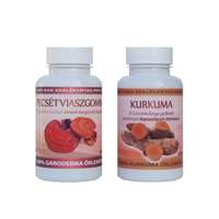 Reishisziget Izületi duó csomag - 1 db Ganoderma gyógygomba (334 mg) kapszula 90 db és 1 db Kurkuma (500 mg) kapszula 90 db