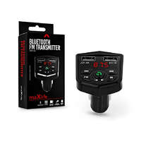 Maxlife Maxlife Bluetooth FM-transmitter/szivargyújtó töltő - 2xUSB + microSD kártyaolvasó - Maxlife MXFT-02 - 5V/3.1A - fekete