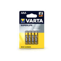 Varta VARTA Superlife Zinc-Carbon AAA ceruza elem - 4 db/csomag